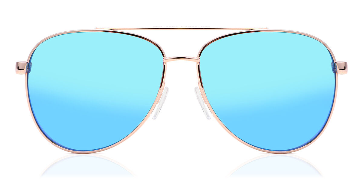 Michael Kors MK5007 HVAR 104525, Gold frame, Blue Mirror lenses