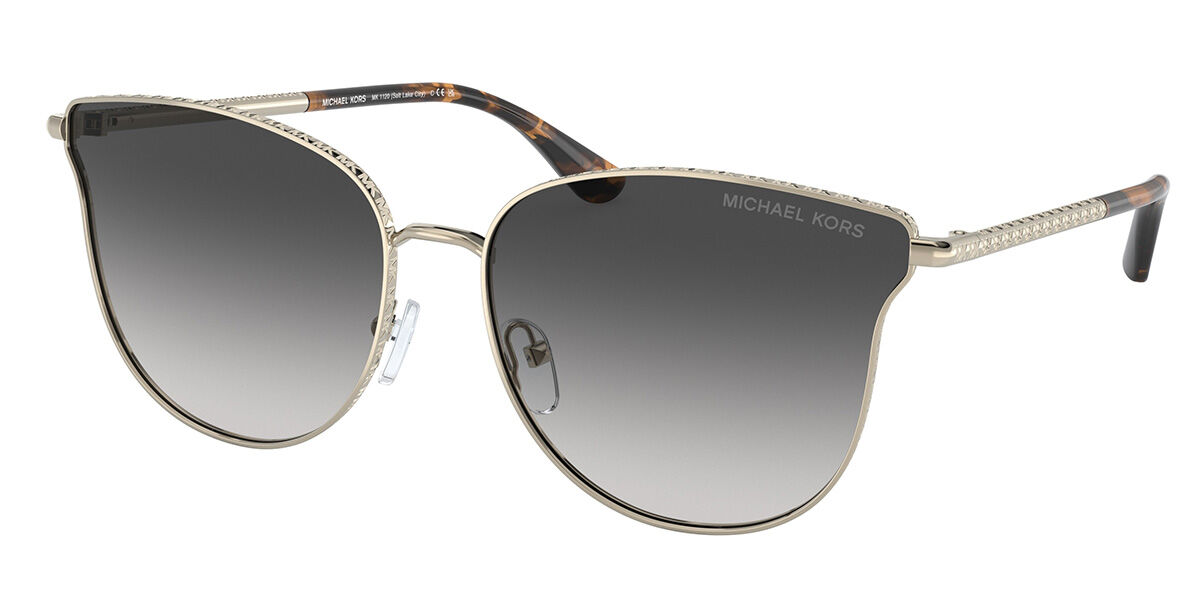 Michael Kors MK1120 SALT LAKE CITY 10148G, Gold frame, Gradient Dark Grey lenses