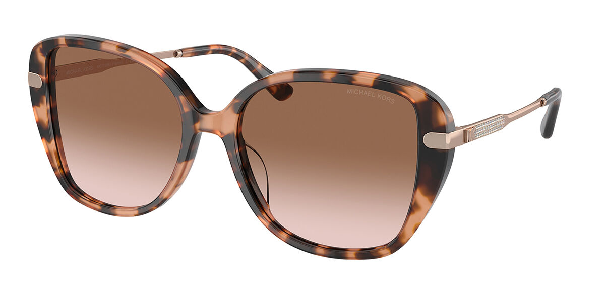Michael Kors MK2185BU FLATIRON 344913, Tortoiseshell frame, Pink Shaded Brown lenses