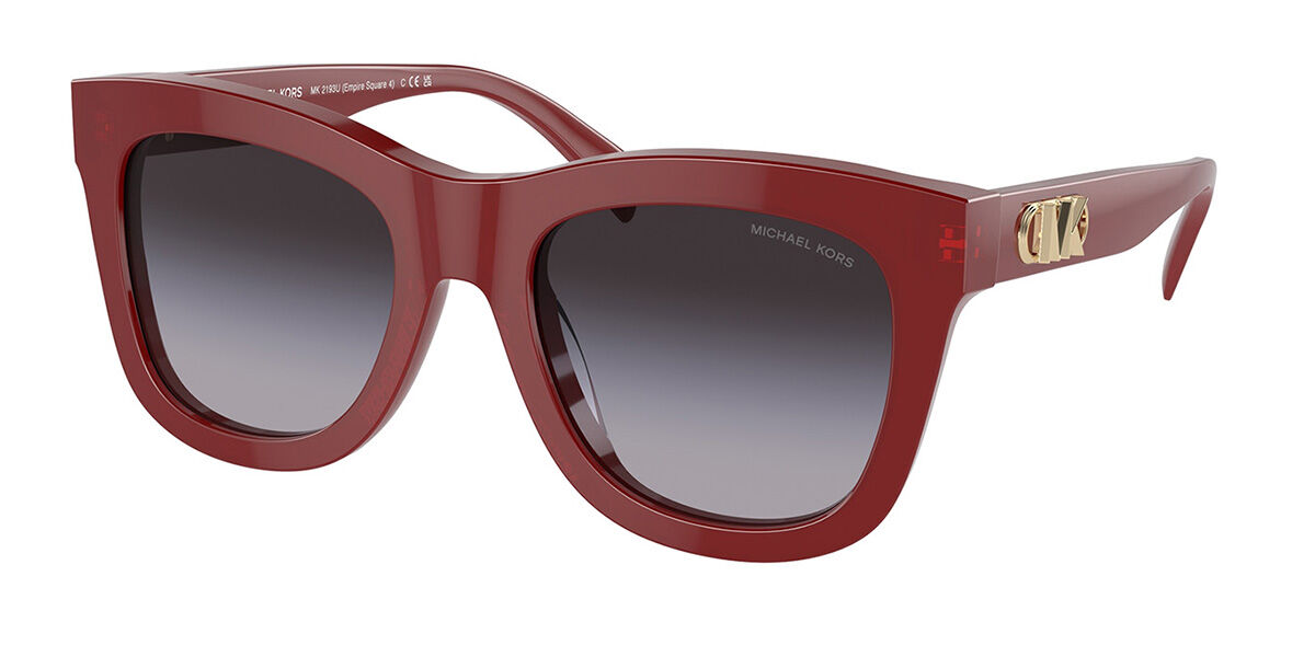 Michael Kors MK2193U EMPIRE SQUARE 4 39398G, Red frame, Brown lenses