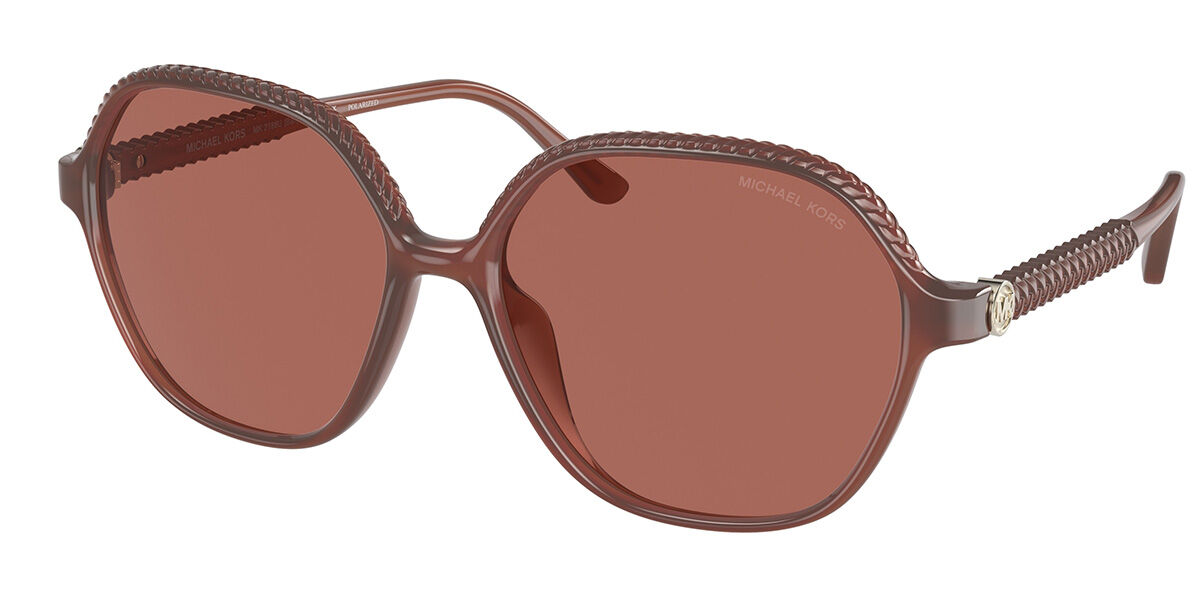 Michael Kors MK2186U BALI Polarized 35481L, Pink frame, Sunset Brown Polarized lenses