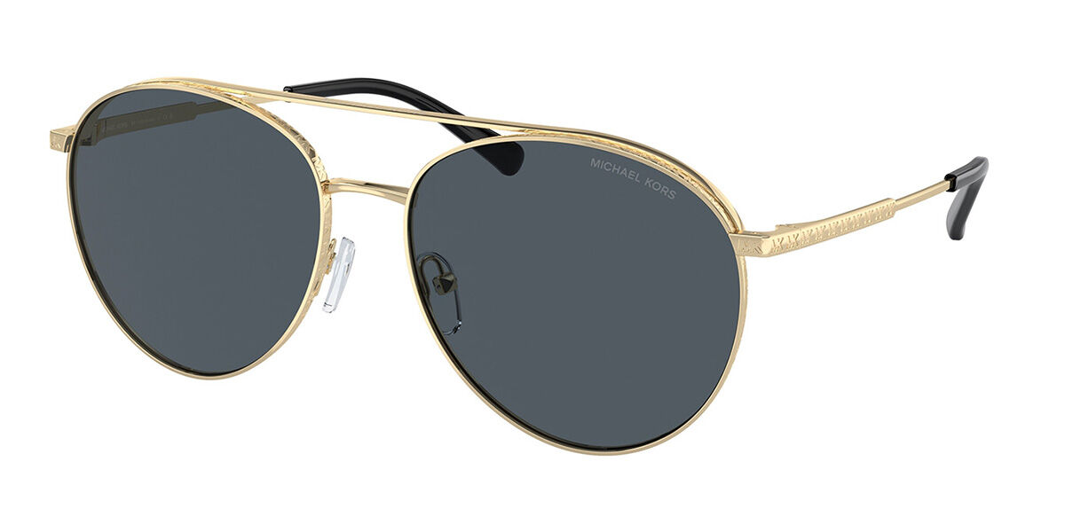 Michael Kors MK1138 ARCHES 101487, Gold frame, Solid Dark Grey lenses
