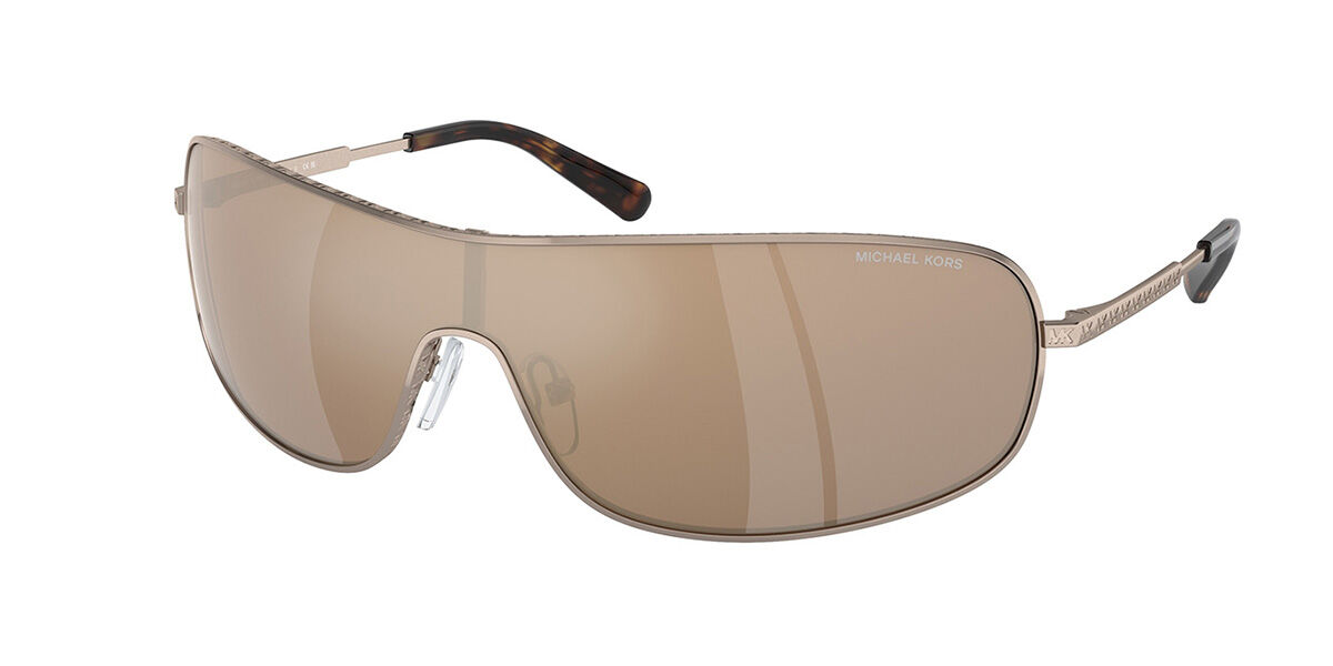 Michael Kors MK1139 AIX 12137P, Brown frame, Gold Mirror lenses