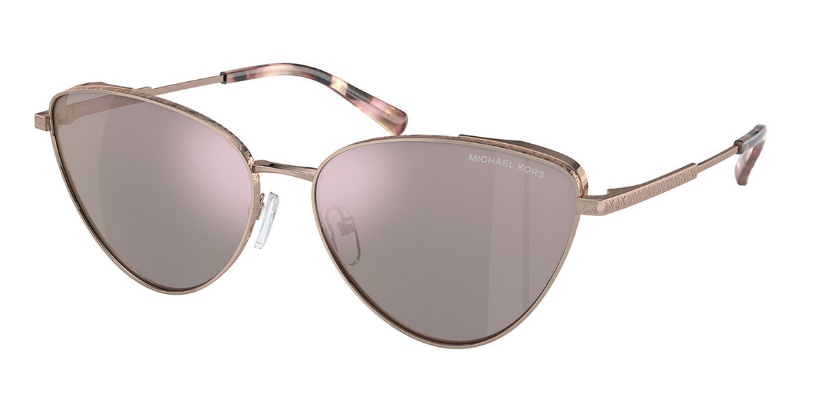 Michael Kors MK1140 CORTEZ 11084Z, Gold frame, Rose Gold Mirror lenses
