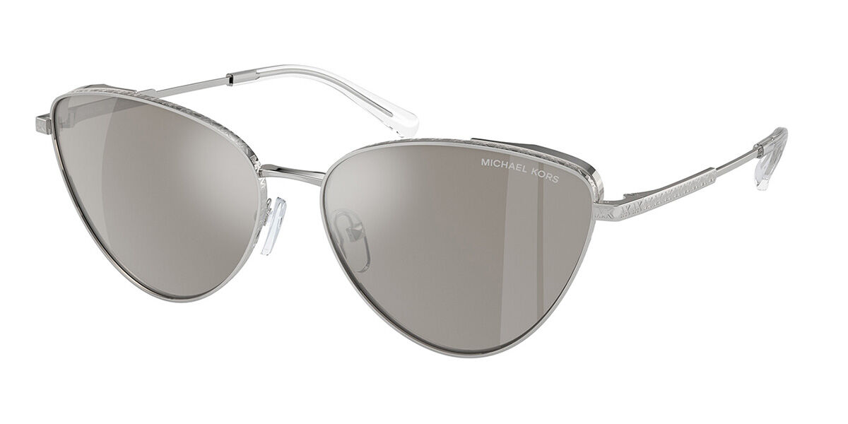 Michael Kors MK1140 CORTEZ 18936G, Silver frame, Silver Mirror lenses