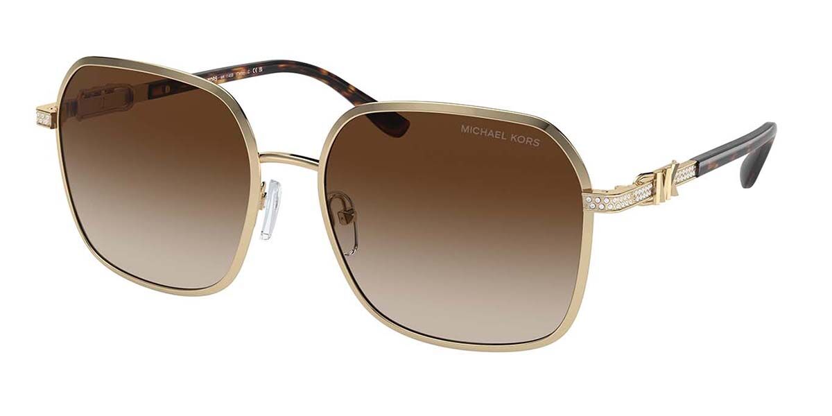 Michael Kors MK1145B CADIZ 101413, Gold frame, Gradient Brown lenses