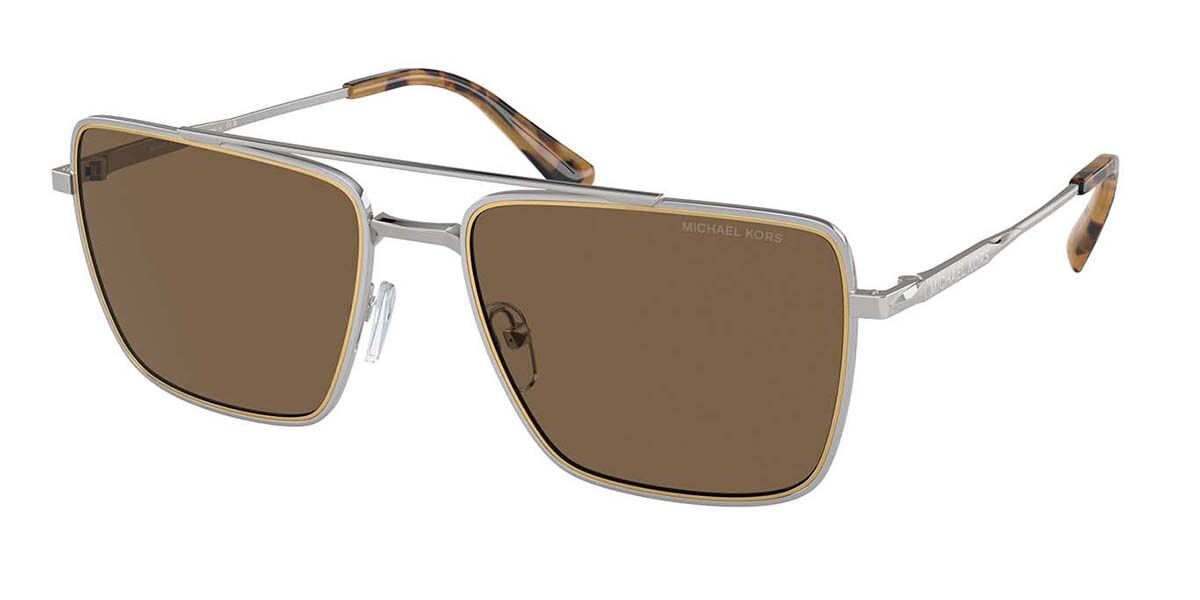 Michael Kors MK1154 BLUE RIDGE 189373, Silver frame, Solid Brown lenses