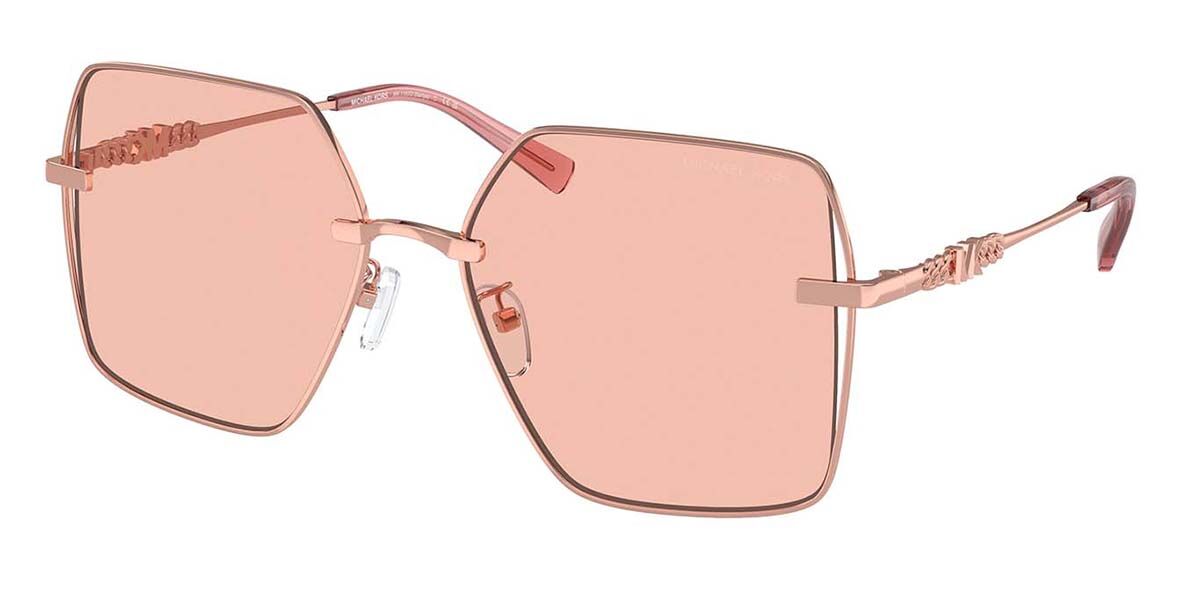 Michael Kors MK1157D SANYA Asian Fit 110884, Gold frame, Solid Pink lenses