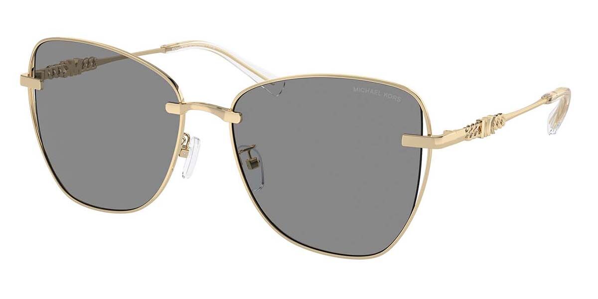 Michael Kors MK1158D BEIJING Asian Fit 10143F, Gold frame, Solid Grey lenses