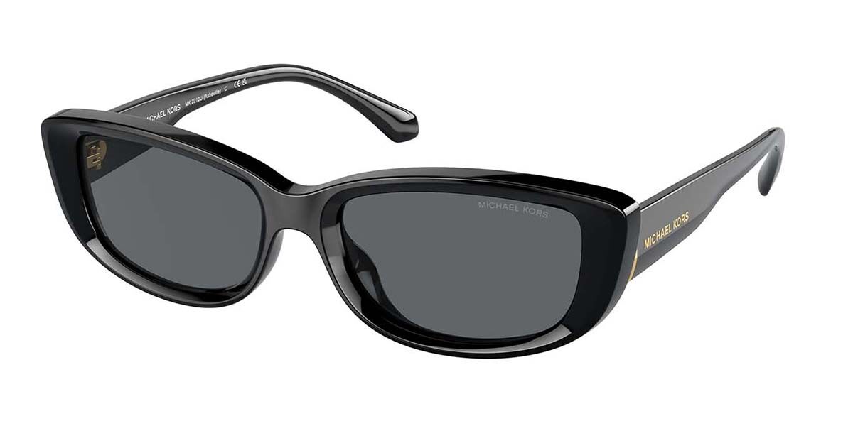 Michael Kors MK2210U ASHEVILLE 300587, Black frame, Solid Dark Grey lenses