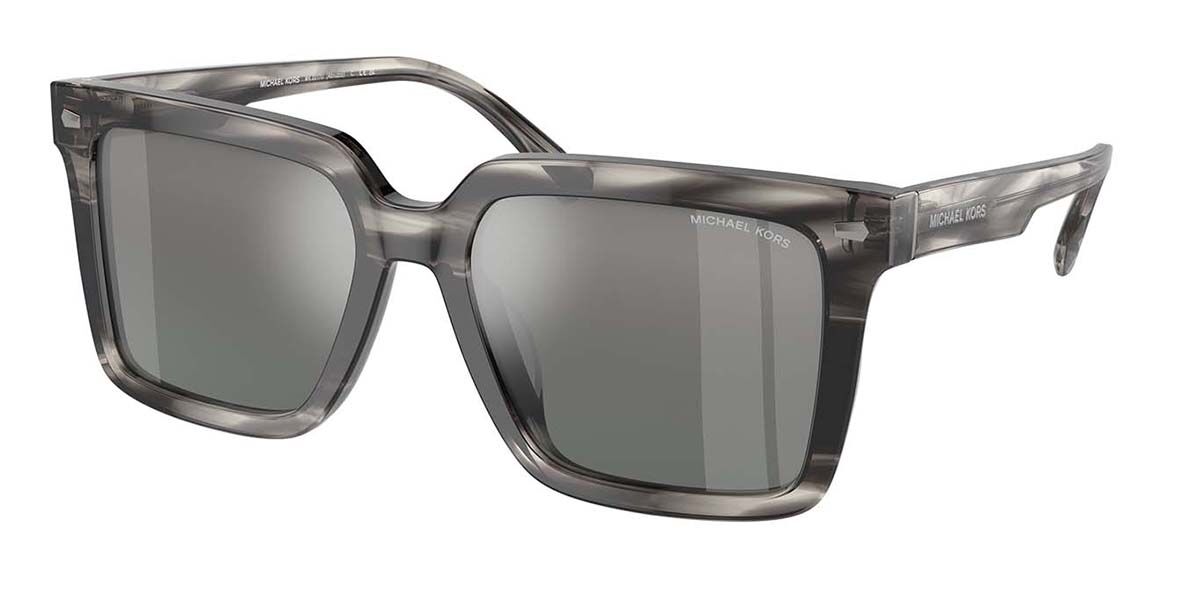 Michael Kors MK2217U ABRUZZO 396688, Black frame, Grey Mirror lenses