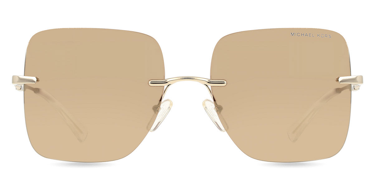 Michael Kors MK1150 QUEBEC 10145A, Gold frame, Brown Mirror lenses