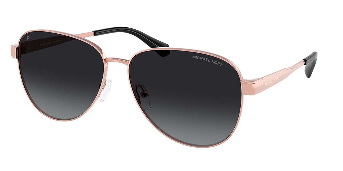 Michael Kors MK1160 BIARRITZ Polarized 1108T3, Gold frame, Gradient Grey Polarized lenses