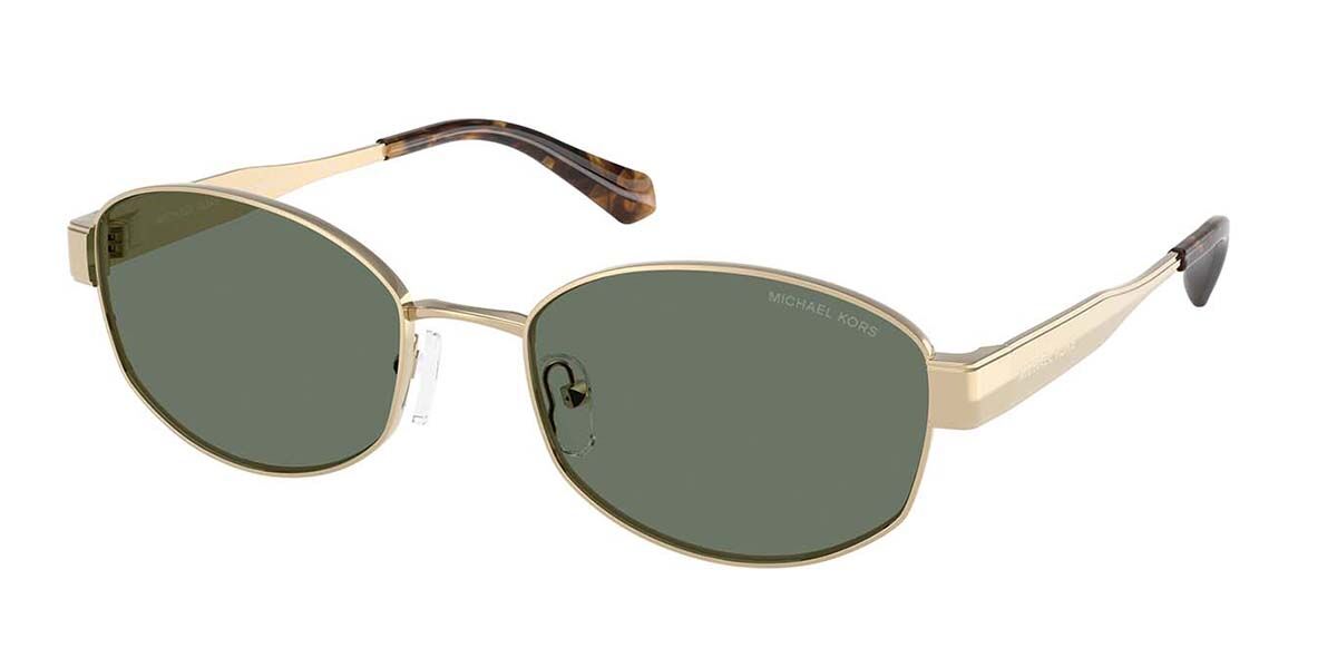 Michael Kors MK1161 MONTE CARLO 10143H, Gold frame, Solid Green lenses