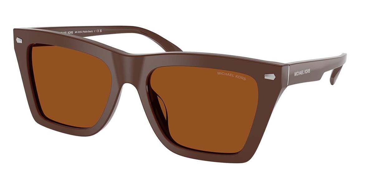 Michael Kors MK2225U PEBBLE BEACH 400773, Brown frame, Solid Brown lenses