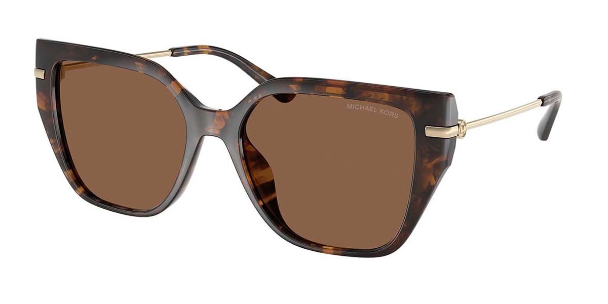 Michael Kors MK2231U ST. BARTHS 30063G, Tortoiseshell frame, Solid Dark Brown lenses