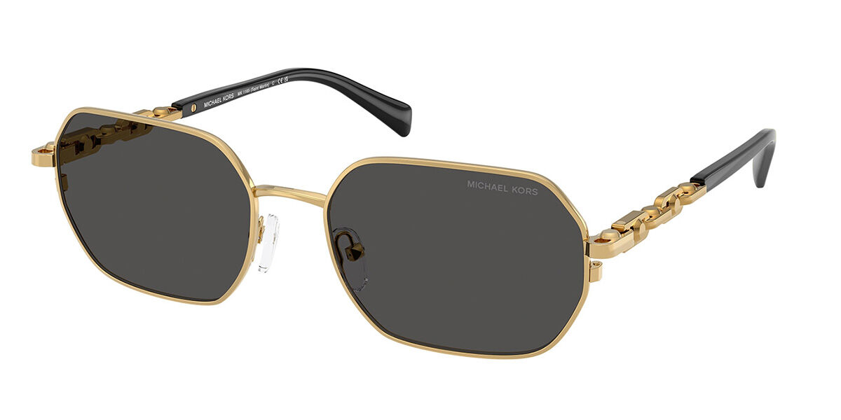 Michael Kors MK1165 SAINT MARTIN 189687, Gold frame, Solid Dark Grey lenses