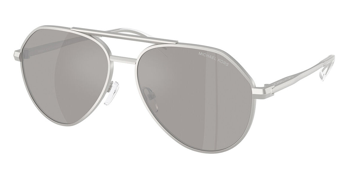 Michael Kors MK1168 BRENTWOOD 19036G, Silver frame, Silver Mirror lenses