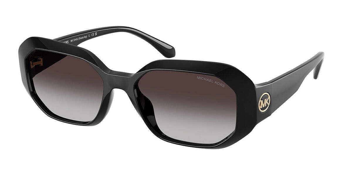 Michael Kors MK2240U SIESTA KEY 30058G, Black frame, Gradient Grey lenses