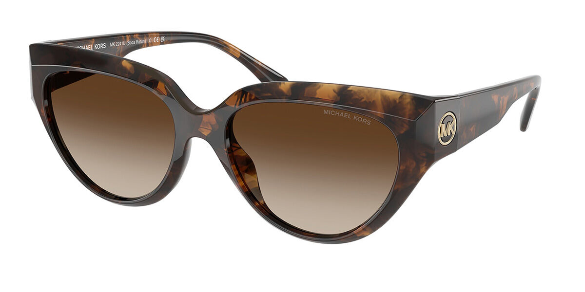 Michael Kors MK2241U BOCA RATON 300613, Tortoiseshell frame, Gradient Smoke Brown lenses