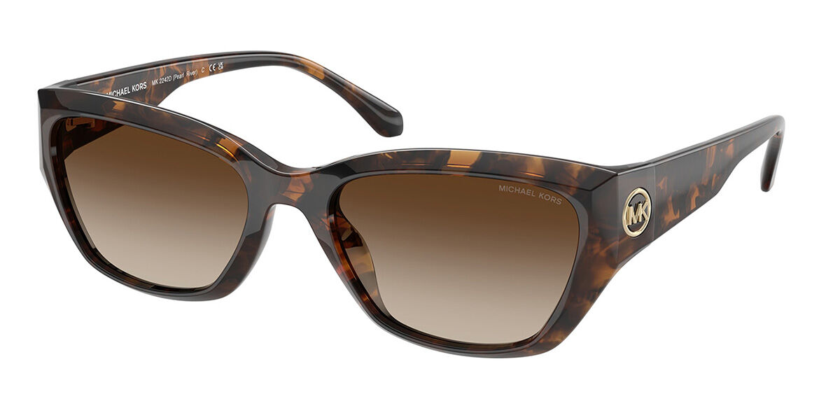 Michael Kors MK2242D PEARL RIVER Asian Fit 300613, Tortoiseshell frame, Gradient Smoke Brown lenses