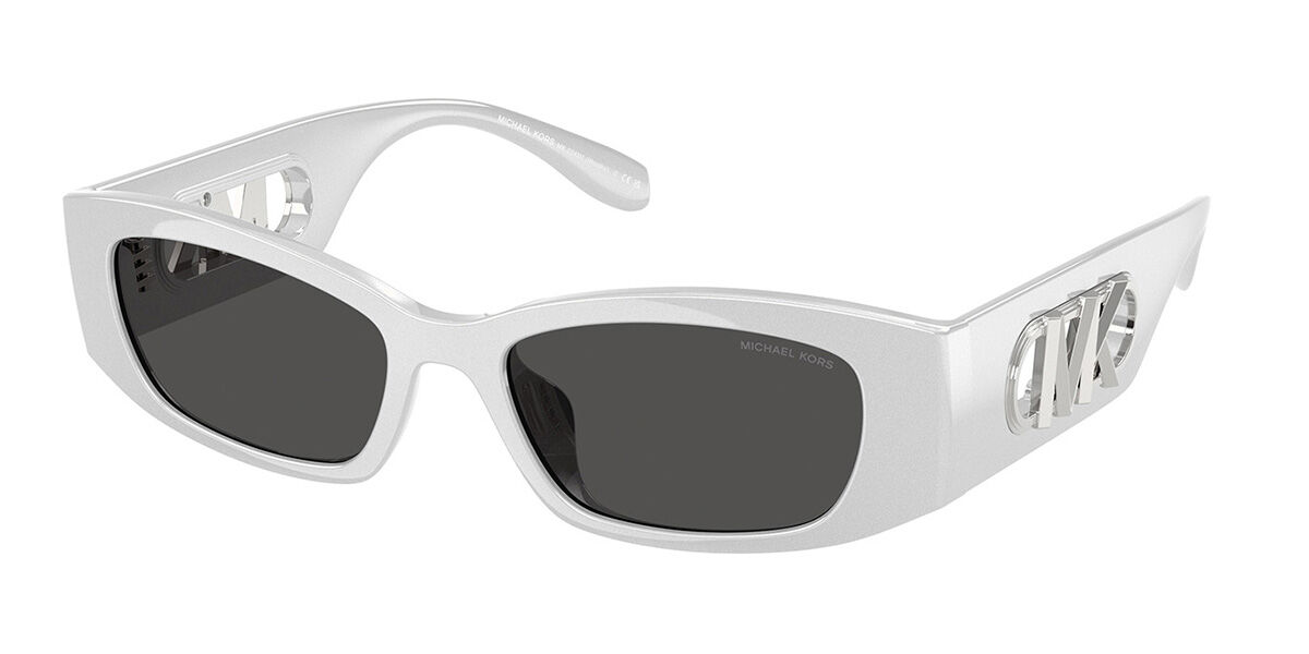 Michael Kors MK2243U RHODES 402387, Silver frame, Solid Dark Grey lenses