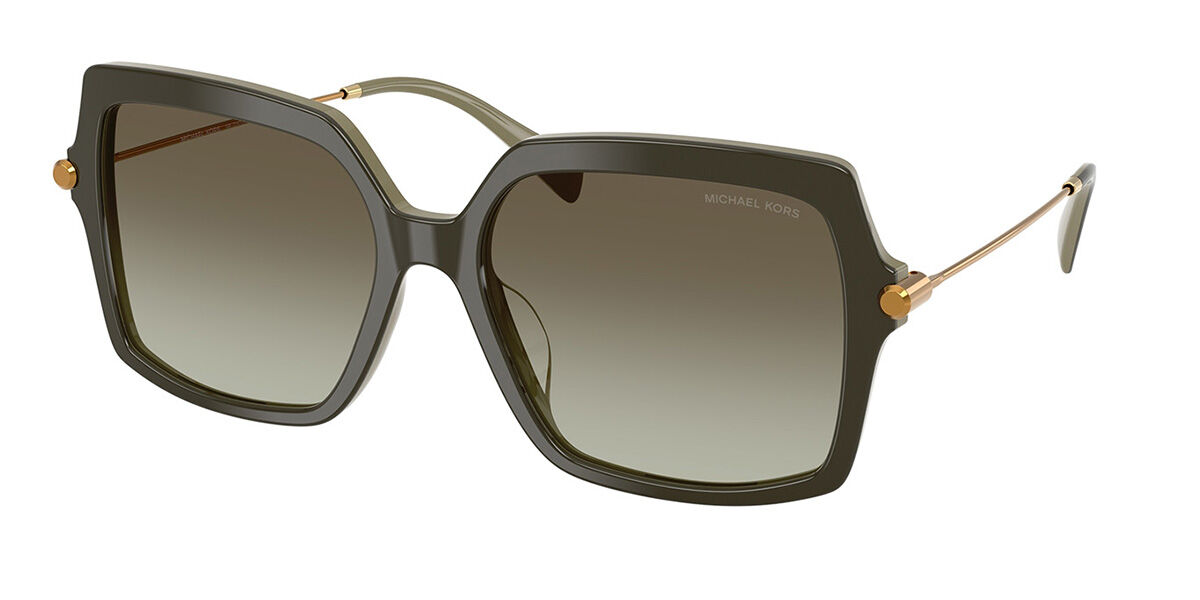 Michael Kors MK2247U QUOGUE 40193M, Green frame, Gradient Olive Green lenses