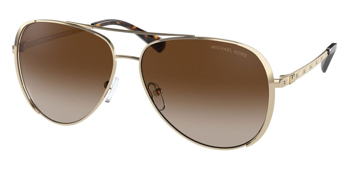 Michael Kors MK1101B CHELSEA BRIGHT 101413, Gold frame, Gradient Brown lenses