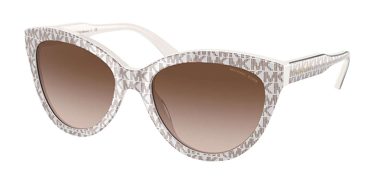 Michael Kors MK2158 MAKENA 309213, White frame, Gradient Brown lenses