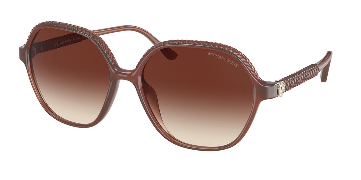 Michael Kors MK2186U BALI 354813, Pink frame, Sunset Gradient Brown lenses