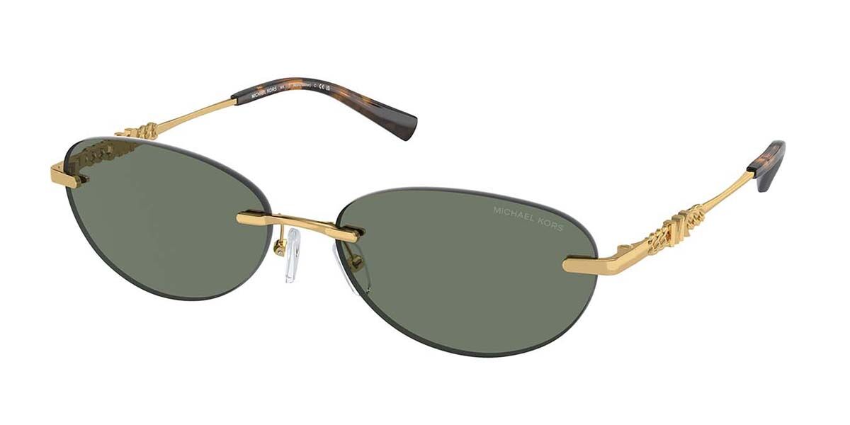 Michael Kors MK1151 MANCHESTER 18963H, Gold frame, Solid Green lenses