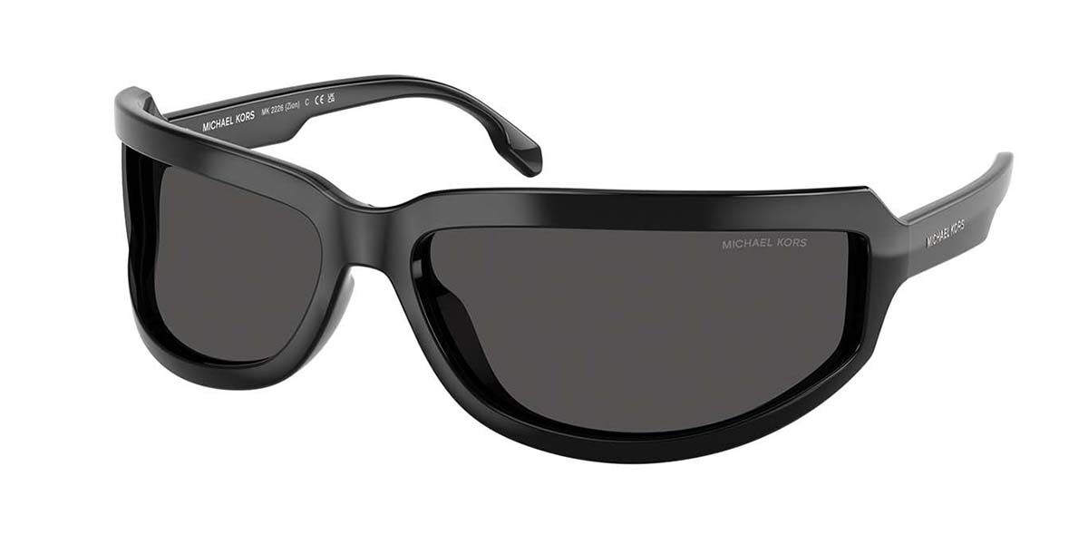 Michael Kors MK2226 ZION 300587, Black frame, Solid Dark Grey lenses