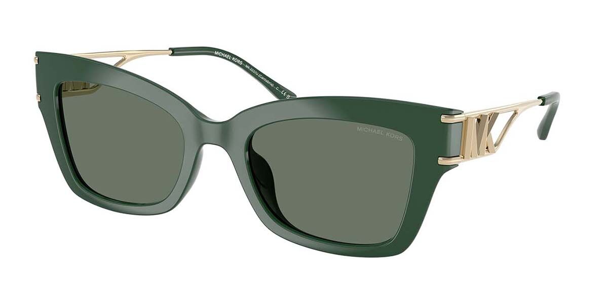 Michael Kors MK2237U CANTABRIA 40063H, Green frame, Solid Green lenses