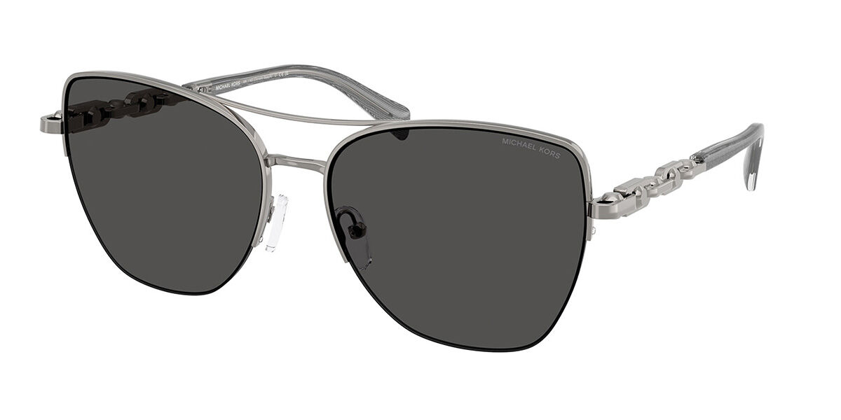 Michael Kors MK1163 DORADO BEACH 100287, Gunmetal frame, Solid Dark Grey lenses