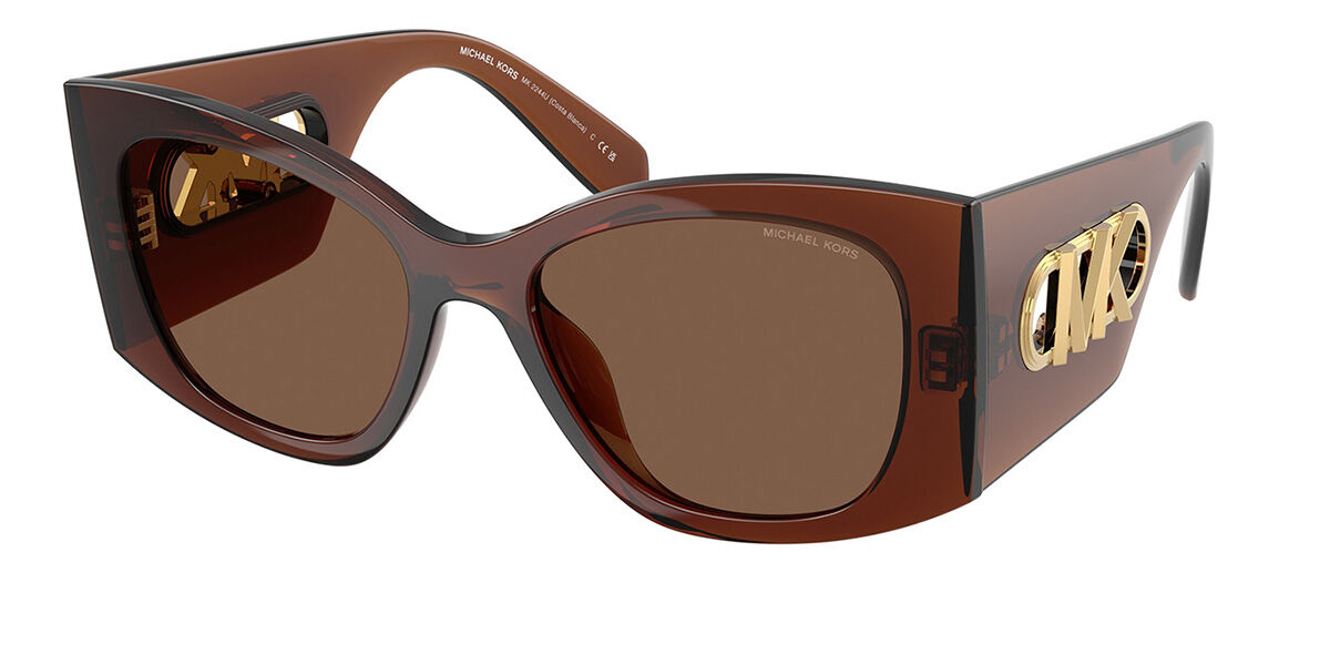Michael Kors MK2244U COSTA BLANCA 402173, Brown frame, Solid Brown lenses