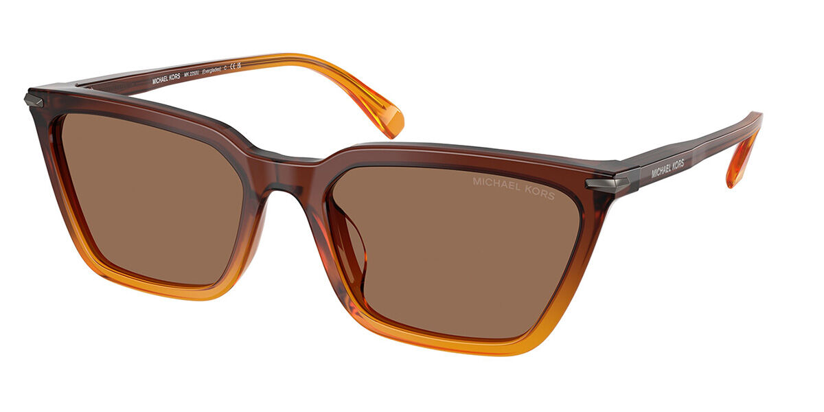 Michael Kors MK2250U EVERGLADES 401073, Brown frame, Solid Brown lenses