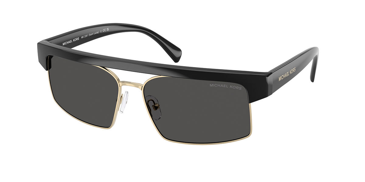 Michael Kors MK2261 SAINT LUCIA 300587, Gold frame, Dark Grey lenses