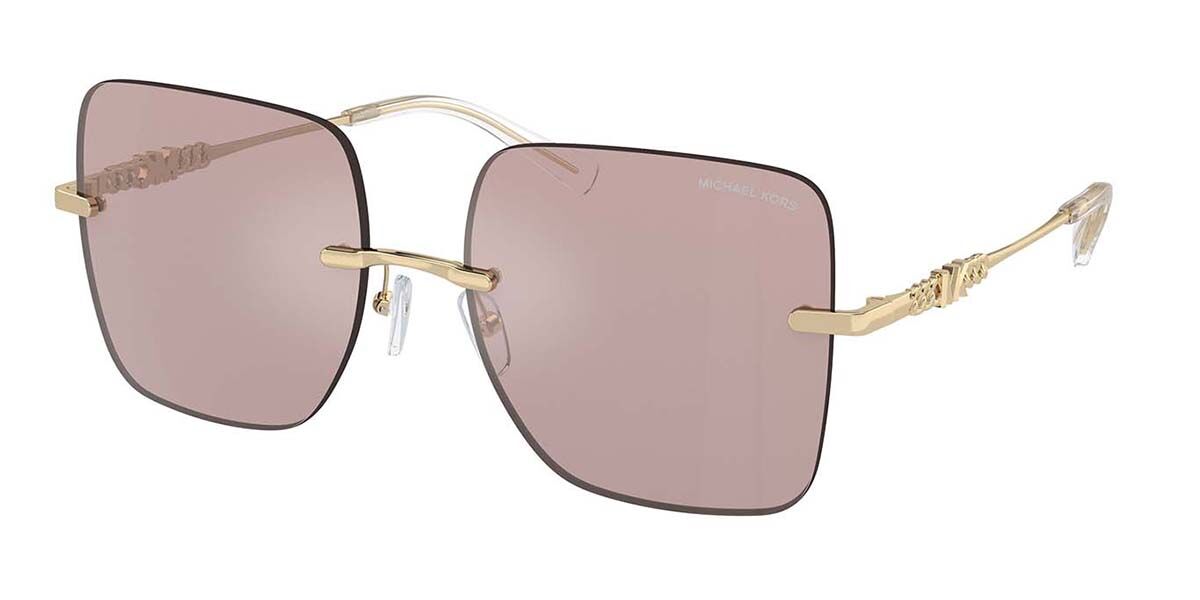 Michael Kors MK1150 QUEBEC 1014VS, Gold frame, Pink lenses