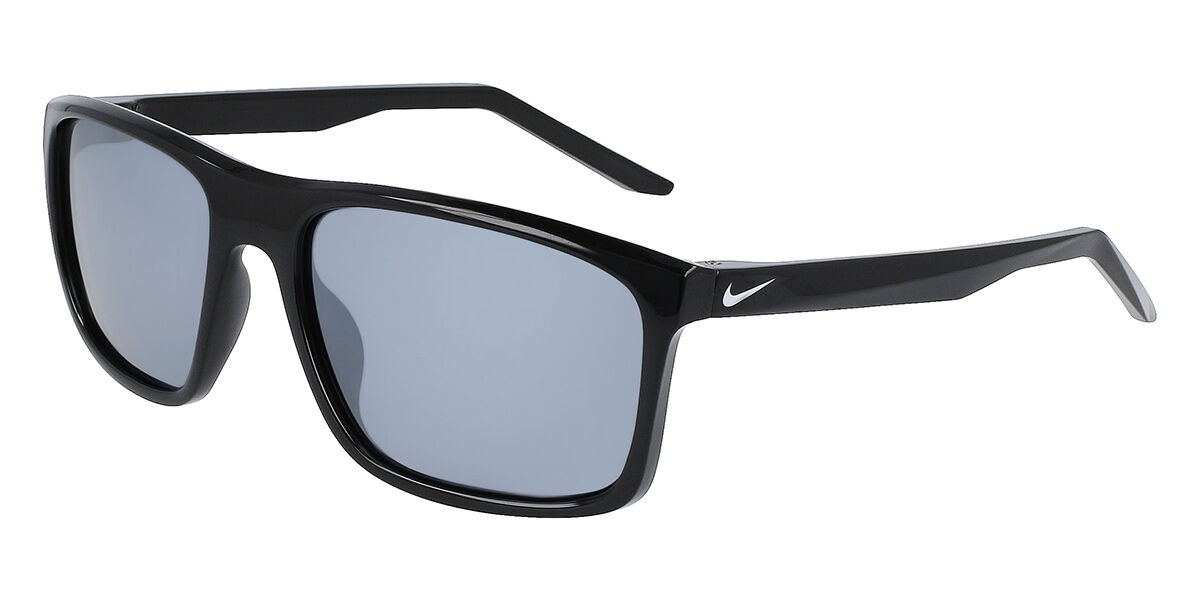 Nike FIRE P N IU8024X Polarized 010, Black frame, Silver Flash Mirror lenses