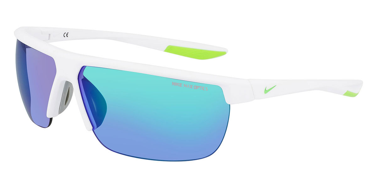 Nike TEMPEST M CW4665 103, White frame, Blue Multicolor lenses