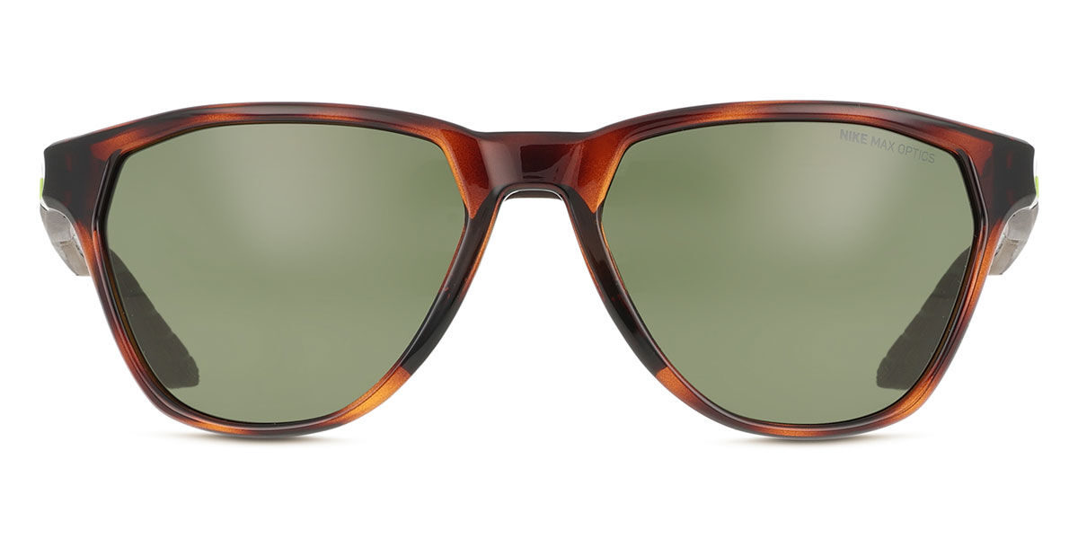 Nike MAVERICK RISE DQ0797 221, Tortoiseshell frame, Green lenses