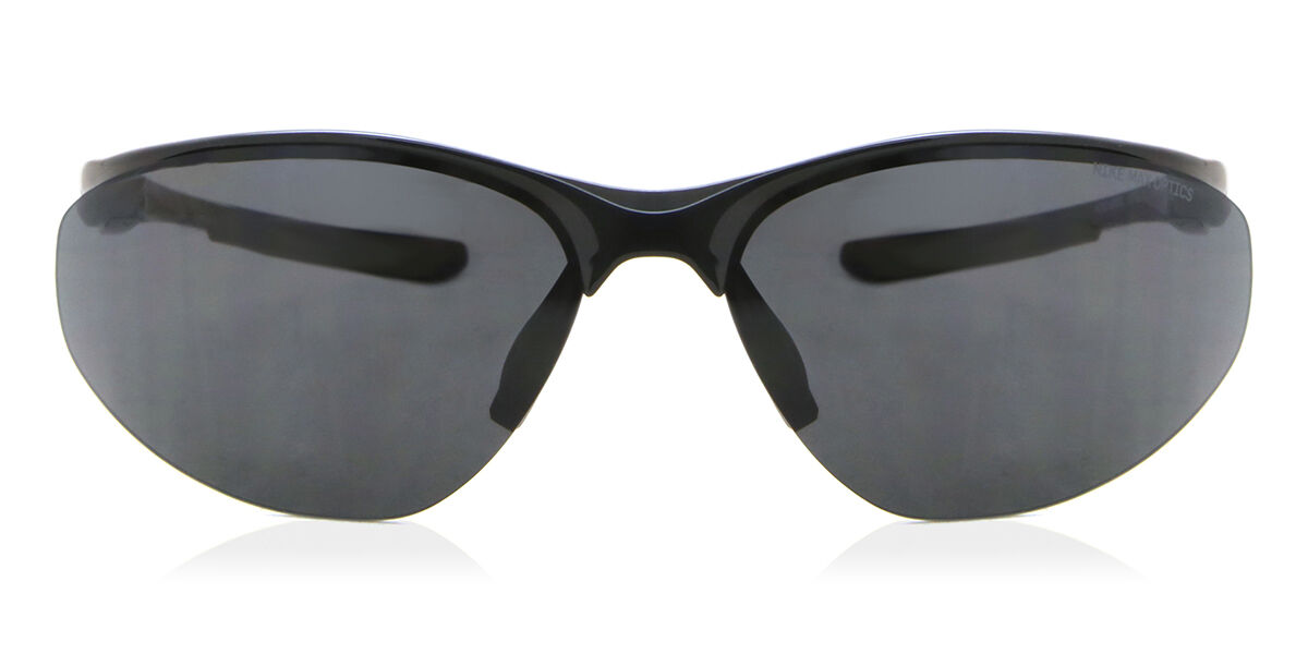 Nike AERIAL DZ7352 010, Black frame, Dark Grey lenses