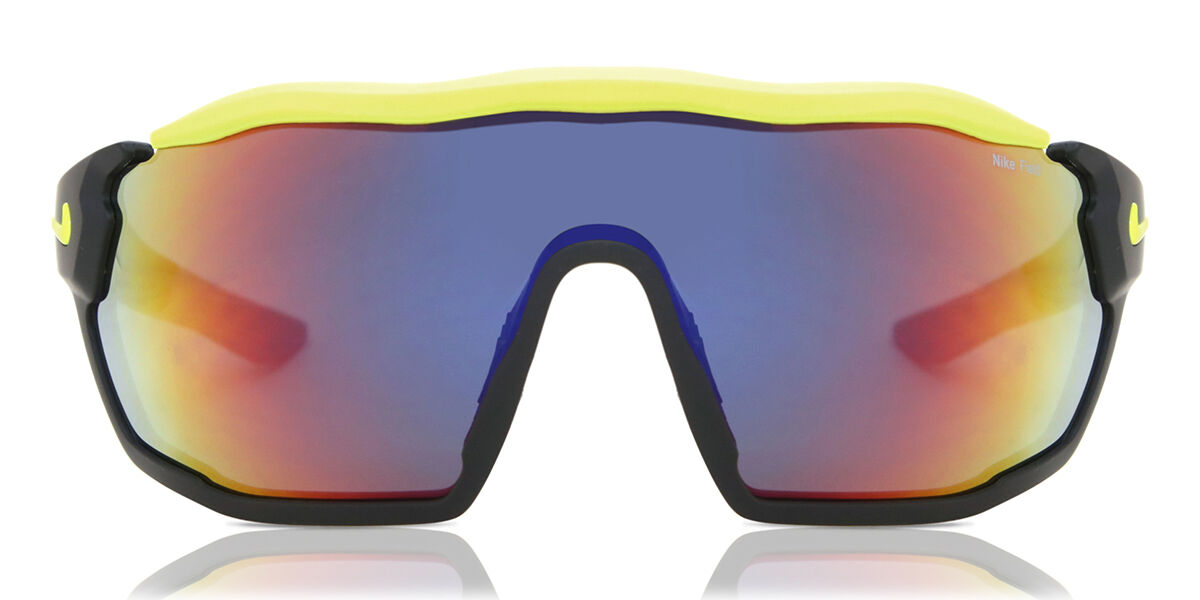 Nike SHOW X RUSH E DZ7369 010, Black frame, Blue Gradient Red lenses