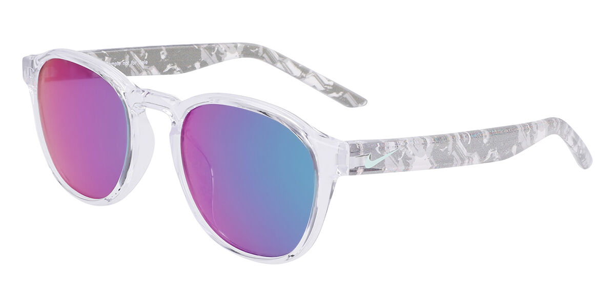 Nike SMASH M DZ7383 900, Clear frame, Green Mirror lenses