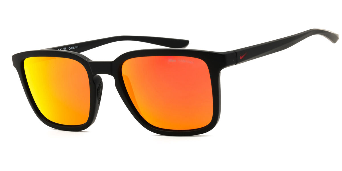Nike CIRCUIT P FJ2234 Polarized 012, Black frame, Brown Red Mirror lenses