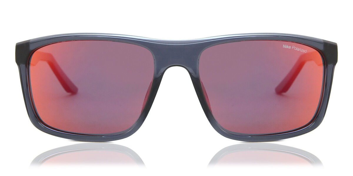 Nike FIRE L P FD1819 Polarized 021, Grey frame, Red Flash Mirror lenses