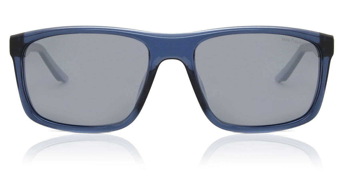 Nike FIRE L P FD1819 Polarized 434, Blue frame, Silver lenses