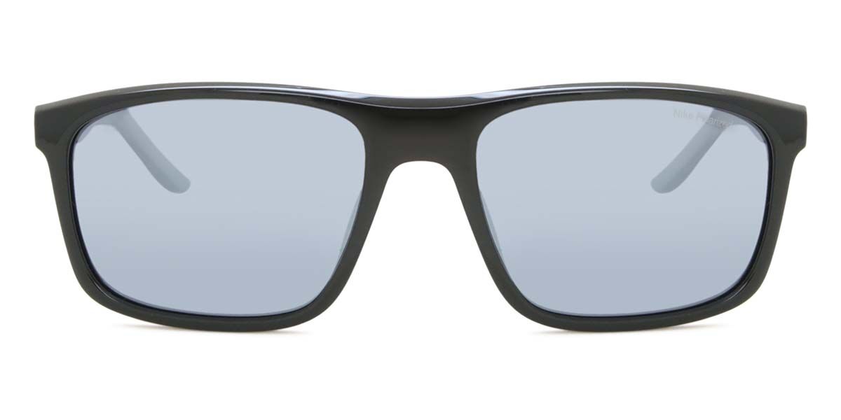 Nike FIRE P FD1818 Polarized 010, Black frame, Silver Flash Mirror lenses