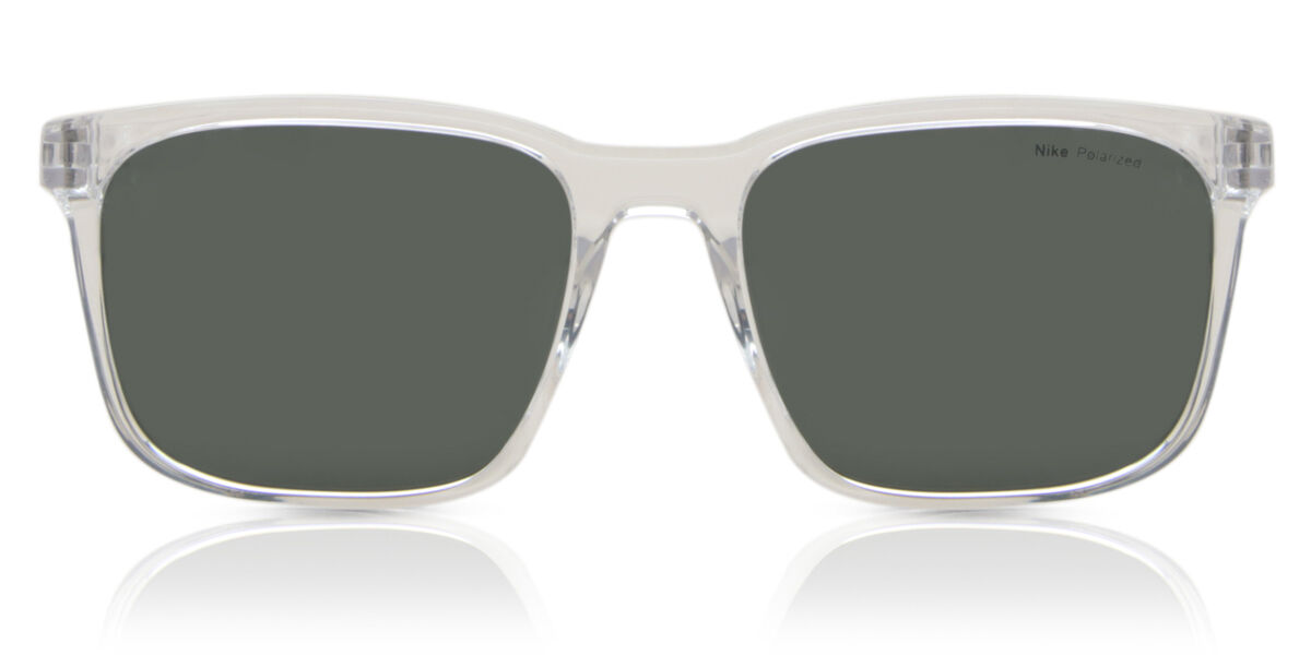 Nike RAVE P FD1849 Polarized 901, Clear frame, Green lenses