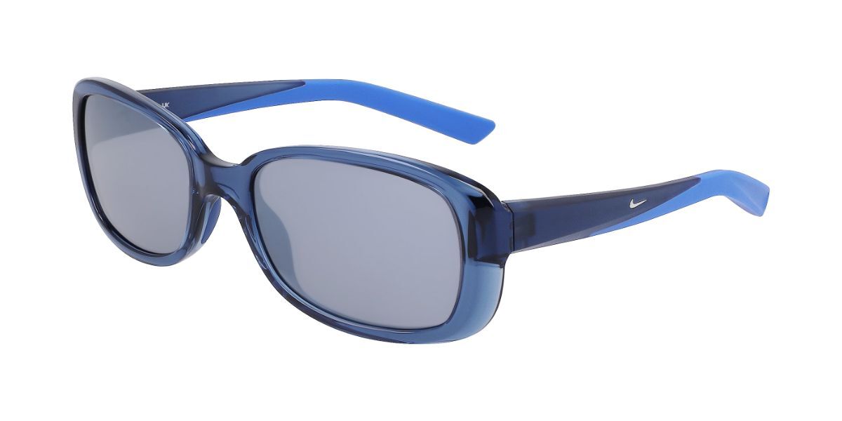 Nike EPIC BREEZE FD1880 434, Blue frame, Grey Silver Mirror lenses